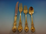 Charlemagne by Towle Sterling Silver Flatware Service 12 Set Vermeil Gold 48 Pc