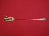 La Reine by Reed and Barton Sterling Silver Lettuce Fork Goldwashed 9 7/8"