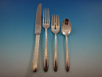 Silver Flutes by Towle Sterling Silver Flatware Service for 12 Set 107 Pieces