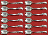 Waltz of Spring by Wallace Sterling Silver Ice Cream Dess. Fork Custom Set 12pc