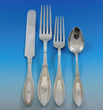 Indian by Whiting Sterling Silver Flatware Set Service 66 Pieces Dinner Early