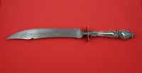 Sappho by Wallace Sterling Silver Roast Carving Knife w/ carbon steel blade 15"