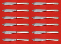 Rambler Rose by Towle Sterling Silver Fish Knife Custom Set 12 pcs 8 1/4"