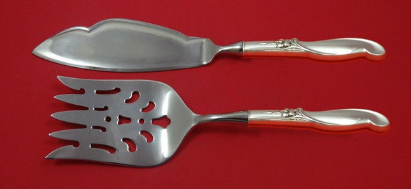 Silver Melody by International Sterling Silver Fish Serving Set 2 Piece Custom
