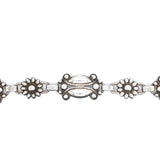 Sterling Mid Century Modernist Bracelet Daisy (#J5486)