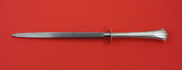 Newport Scroll by Gorham Sterling Silver Roast Carving Hone unused 12 1/2"