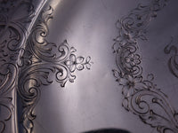 Dominick and Haff Sterling Silver Compote Engraved Flowers 1910 #2896 (#6932)