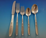 Rose Solitaire by Towle Sterling Silver Flatware Set For 8 Service 40 Pieces