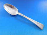 Lap Over Acid Etched by Tiffany Sterling Silver Serving Spoon Fern Leaves 8 5/8"