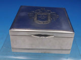 Peruvian Sterling Silver Box Engraved Crowned Eagles Crest Welsch Peru (#6690)