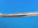Lap Over Edge Acid Etched Tiffany Sterling Silver Teaspoon Poinsettia Flowers 6"