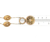 14k Yellow Gold Art Nouveau Style Iris Necklace (#J5540)