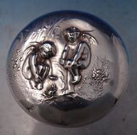 Unger Sterling Silver Dresser Jar Cover Pair (Covers Only) #7631 (#7473)