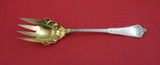 Persian by Tiffany & Co.  Sterling Silver Salad Serving Fork gold wash 10 1/2"