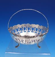 Floral by Theodore Starr Sterling Silver Candy Dish w/Swing Handle #888 (#7782)