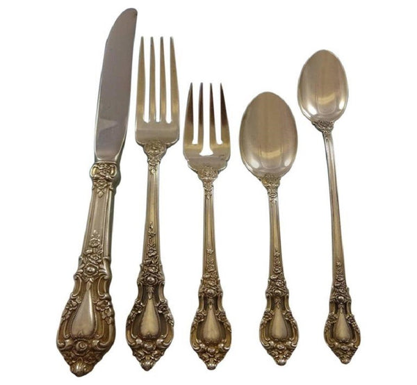 Eloquence by Lunt Sterling Silver Flatware Set 12 Service 70 Pcs Dinner Size