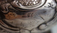John Emes English Sterling Silver Tea Pot with Repoussed Flowers c. 1806 (#2716)