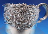 Floral by Shreve Sterling Silver Sugar and Creamer Set 2pc (#8470)