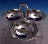 Vertigo by Christofle Silverplate Snack Dish with Three Bowls Unused (#8752)