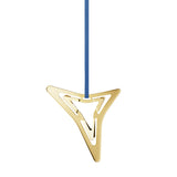 2021 Georg Jensen Christmas Holiday Ornament Three Point Star Gold - New