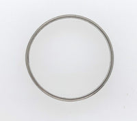 18k White Gold Pinstripe Wedding Band Size 8.5 Jewelry (#J5988)