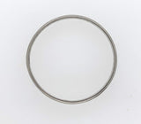18k White Gold Pinstripe Wedding Band Size 8.5 Jewelry (#J5988)