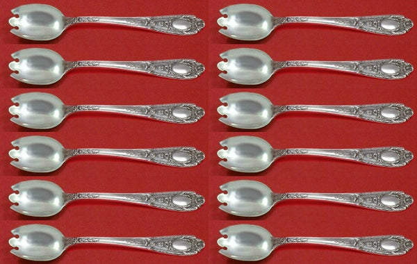 Fontaine by International Sterling Silver Ice Cream Dessert Fork Custom Set 12pc