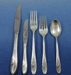 Sculptured Rose by Towle Sterling Silver Flatware Set For 12 Service 67 Pieces