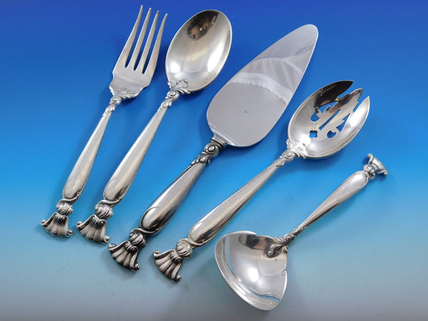 Romance of the Sea by Wallace Sterling Silver Essential Serving Set Large 5-pc