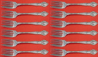 English Gadroon by Gorham Sterling Silver Salad Fork Set 12 pieces 6 1/4"