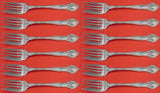 English Gadroon by Gorham Sterling Silver Salad Fork Set 12 pieces 6 1/4"
