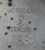 Gorham Sterling Silver Pepper Shaker and Three Salt Dips #700 (#2137)