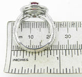 14k White Gold 1.57ct Ruby Ring GIA Burmese Pigeon Blood Jewelry (#J4500)