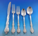 Rose Tiara by Gorham Sterling Silver Flatware Set for 12 Service 65 Pieces