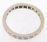 18k White Gold Genuine Natural Diamond Eternity Band (#J3953)