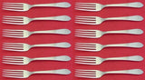 Faneuil by Tiffany and Co Sterling Silver Dinner Fork Set of 12 pcs 7 1/2"