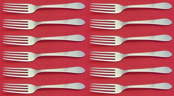 Faneuil by Tiffany and Co Sterling Silver Dinner Fork Set of 12 pcs 7 1/2"