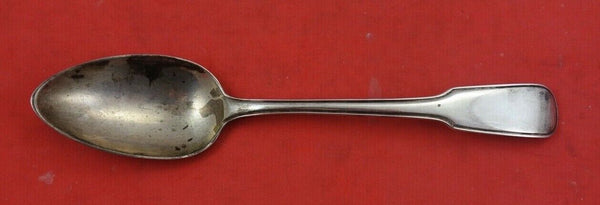 English Georgian Sterling Silver Dessert Spoon 1795 London  6 7/8"