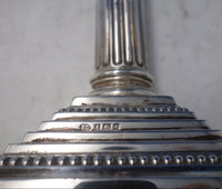 Georgian by B.G. Sterling Silver Candlestick 10" x 3 3/4" Weighted (#5762)