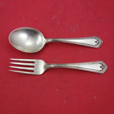Adrienne By Frank Smith Sterling Silver Baby Set 2-pc 4 3/8"