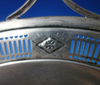 King George by Wilcox Wagoner and Watson Sterling Silver Basket w/Handle (#5831)