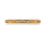 14k Yellow Gold Montana Sapphire and Pearl Bar Pin (#J5471)