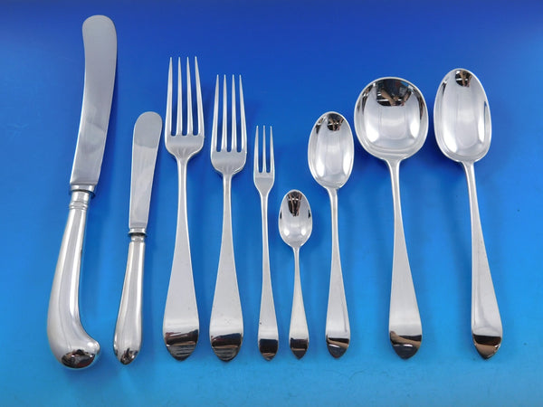 Irish Rib by James Robinson Sterling Silver Flatware Dinner Service 8 Set 80 pcs
