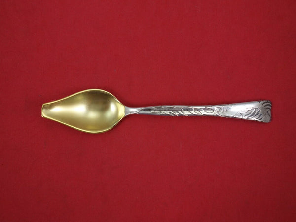 Lap Over Edge Acid Etched by Tiffany Sterling Melon Spoon GW w/ Dolphin in Wave