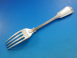 Fiddle Thread by James Robinson Sterling Silver Dinner Fork 4-Tine Turned Up
