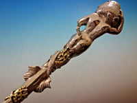 Tiffany and Co. Sterling Silver Punch Ladle with 3D Mermaid and Dolphin GW 15"