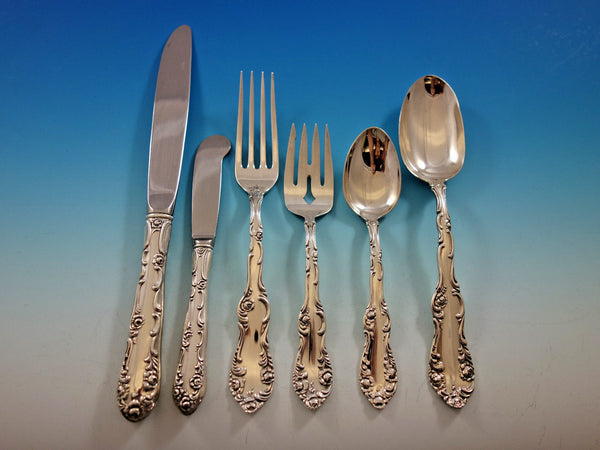 Old English by Towle Sterling Silver Flatware Set for 12 Service 74 pieces
