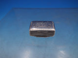 TS English Victorian Sterling Silver Vinaigrette Tiny Engraved Birmingham #6739
