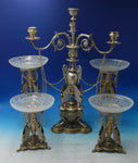 Elkington English Victorian Sterling Silver Dessert Service 5pc c. 1885 (#6240)
