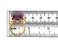 14k Yellow Gold 20 Carat Genuine Natural Ametrine Ring Size 6.5 (#J6337)